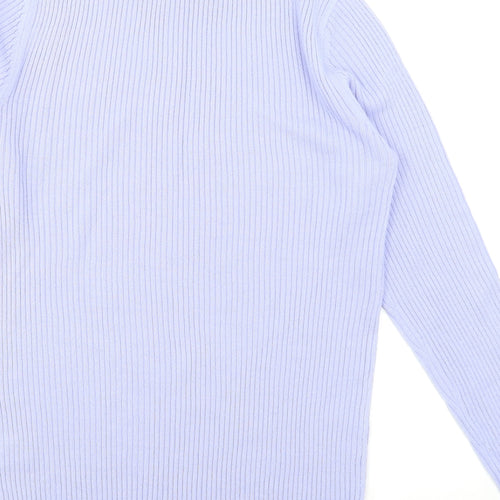 Be You Womens Blue   Pullover Jumper Size 8  - Ribbed