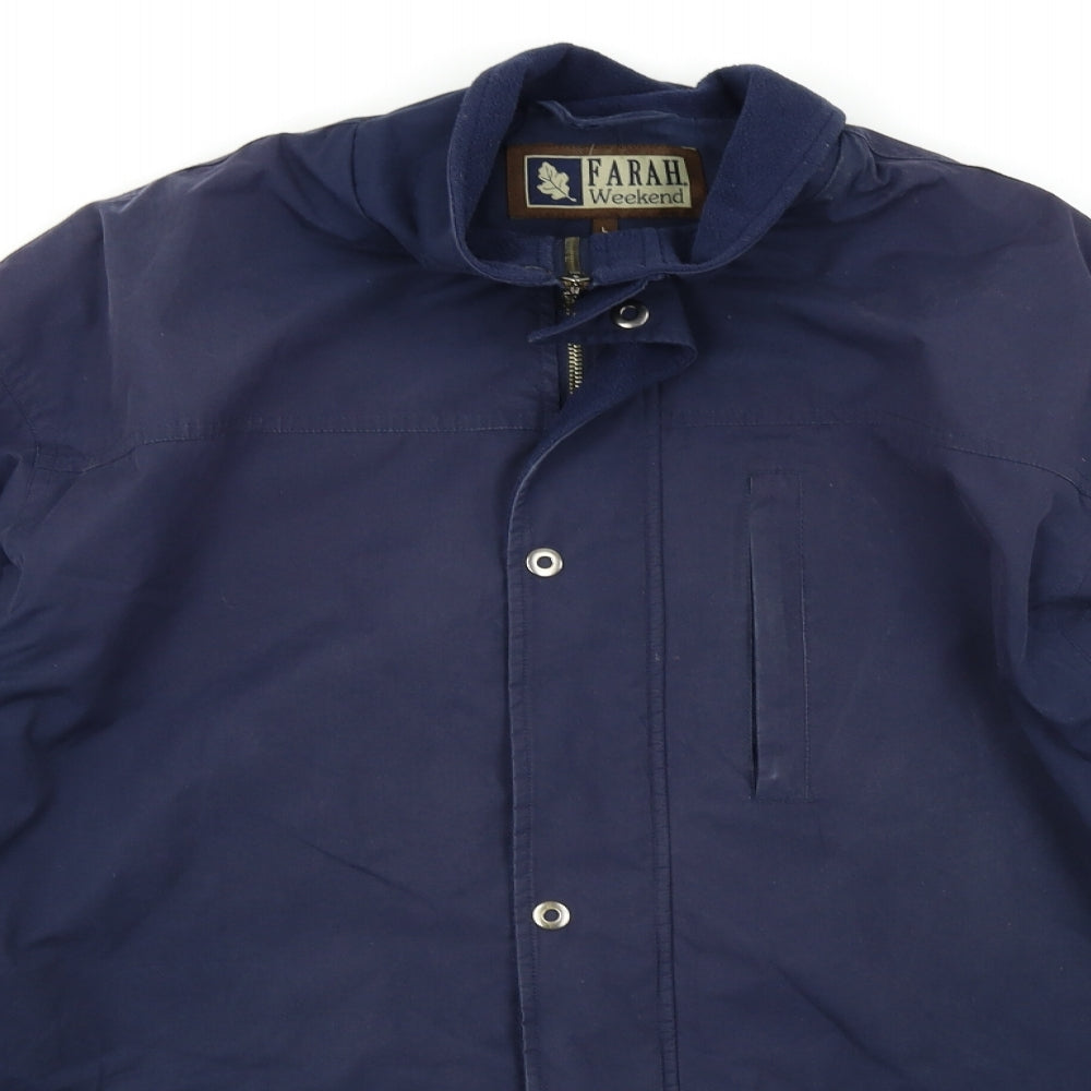 Farah Mens Blue   Jacket Coat Size L