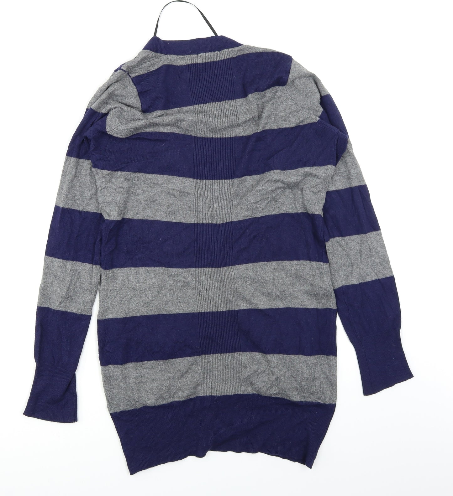 George Womens Blue Striped  Cardigan Jumper Size 12