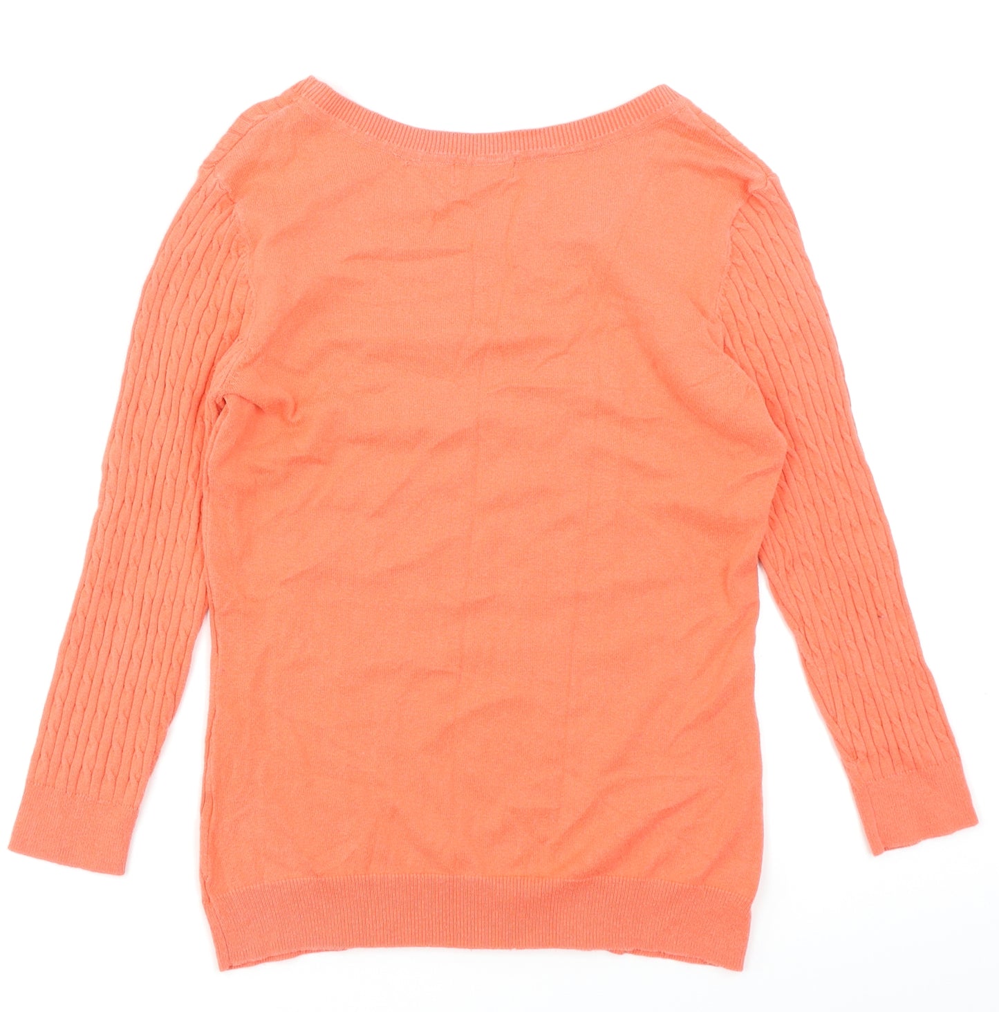 F&F Womens Orange   Pullover Jumper Size 10