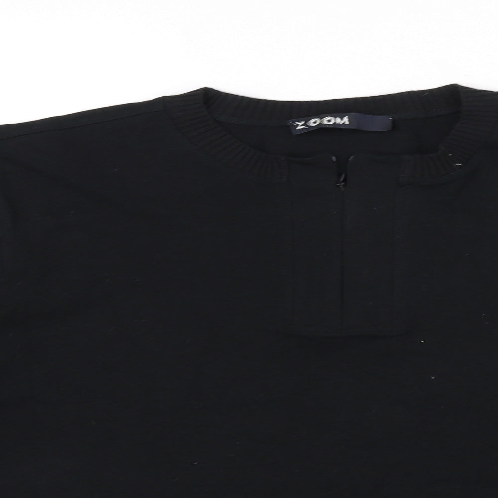 Zoom Womens Black   Pullover Jumper Size L