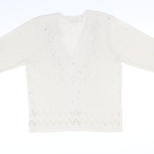 Affections Womens Beige   Cardigan Jumper Size L