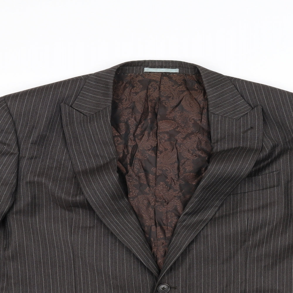 NEXT Womens Brown Geometric  Jacket Blazer Size 42