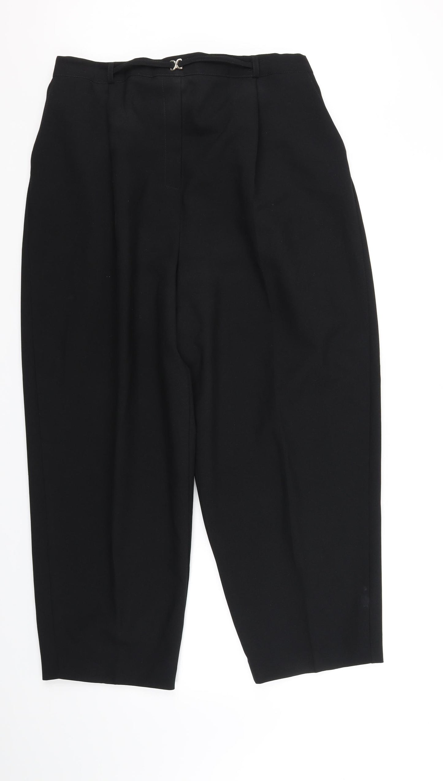 Bonmarche Womens Black   Trousers  Size 24 L31 in