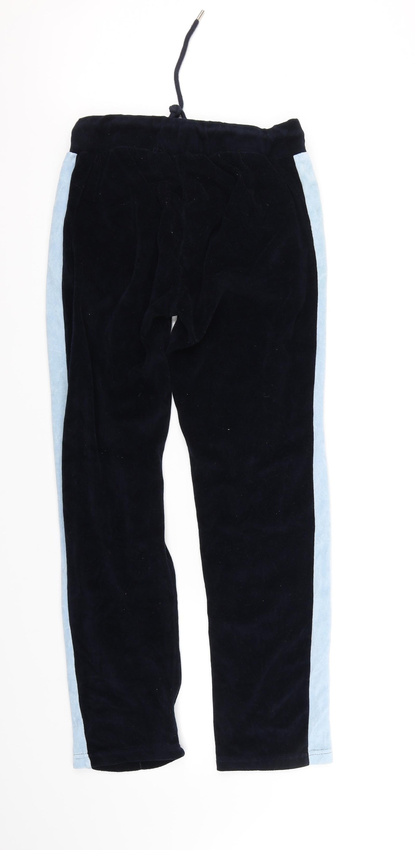 Boohoo Womens Blue Houndstooth  Trousers  Size M L28 in