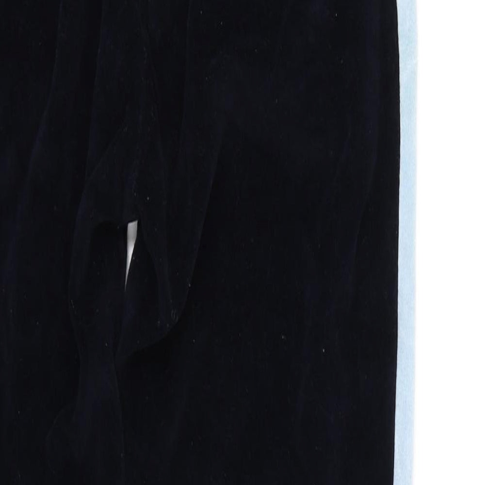 Boohoo Womens Blue Houndstooth  Trousers  Size M L28 in