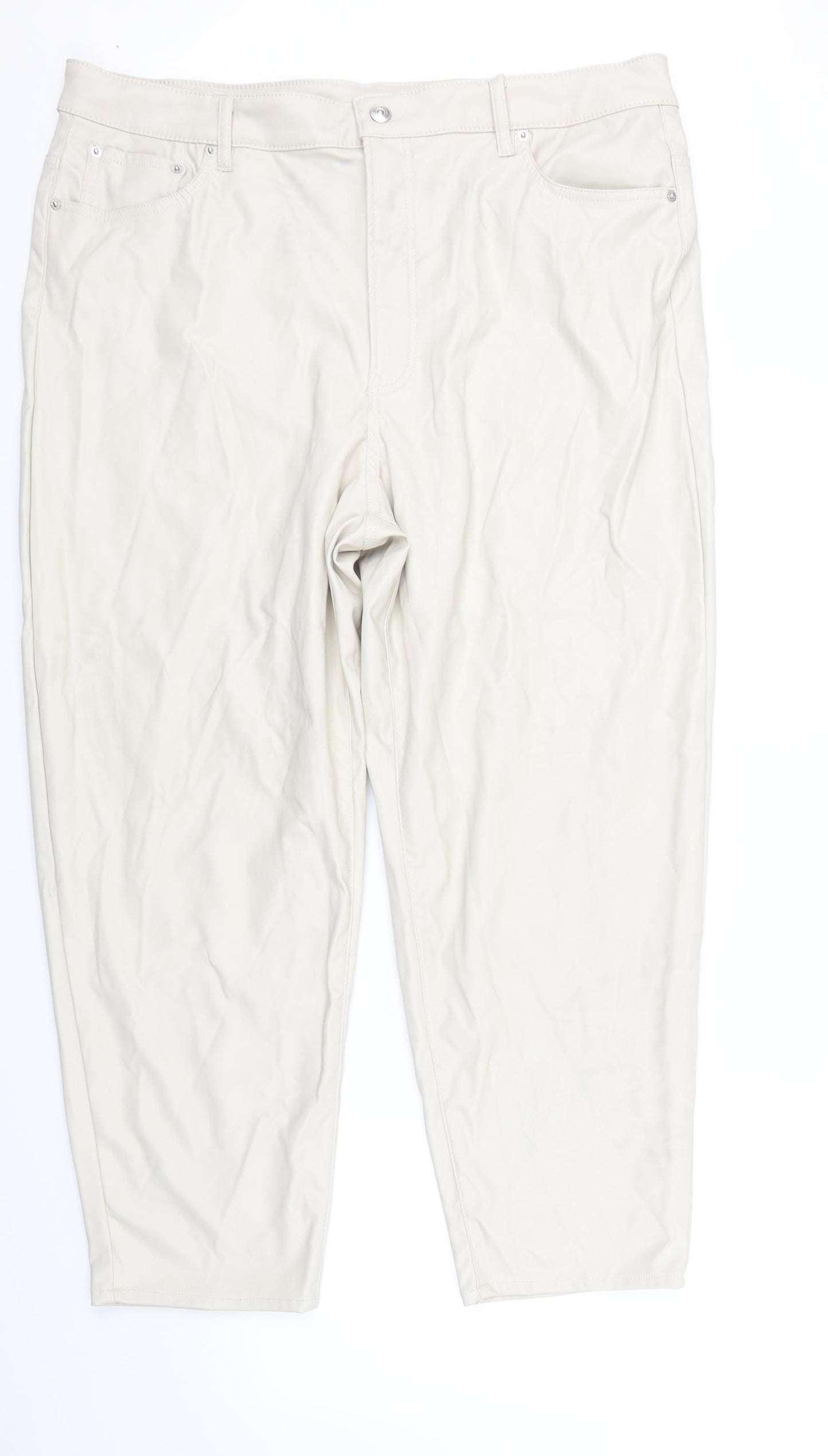 Divided by H&M Womens Beige   Trousers  Size 22 in L31 in