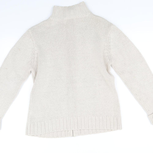 Essentials Womens Beige   Full Zip Jumper Size 14
