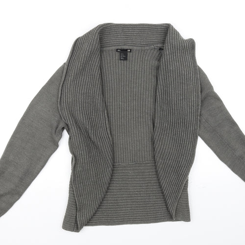 H&M Womens Grey   Cardigan Jumper Size M