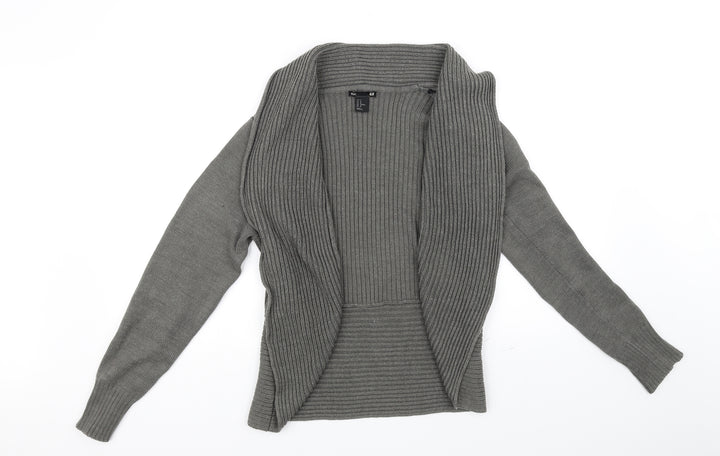 H&M Womens Grey   Cardigan Jumper Size M