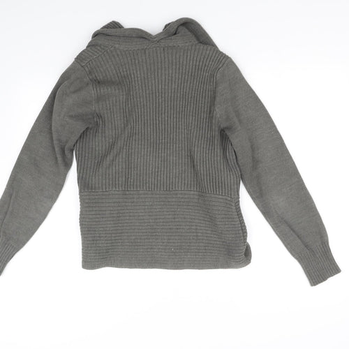 H&M Womens Grey   Cardigan Jumper Size M