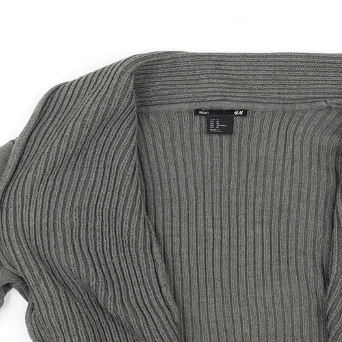 H&M Womens Grey   Cardigan Jumper Size M