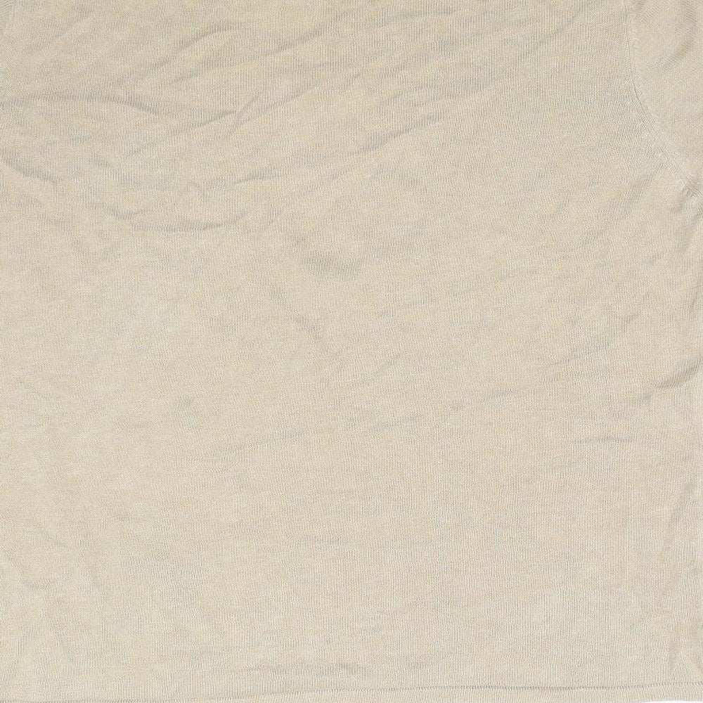 Zara Mens Beige    Polo Size M