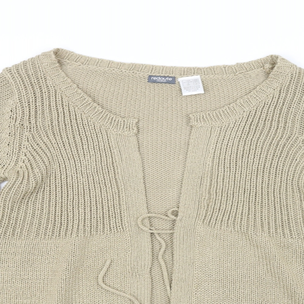 Redoute Womens Beige   Cardigan Jumper Size 12