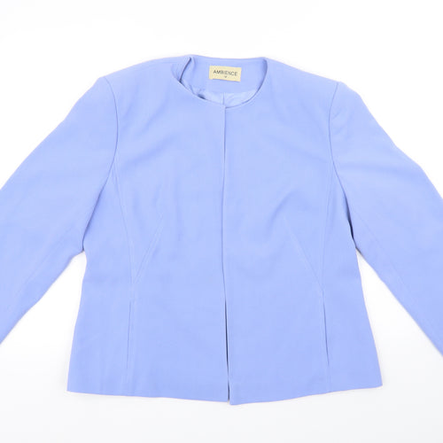Ambiance Womens Blue   Jacket Blazer Size 16