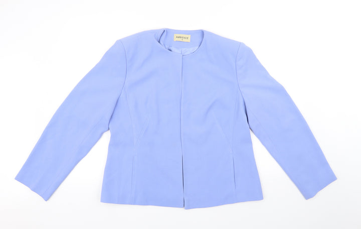 Ambiance Womens Blue   Jacket Blazer Size 16