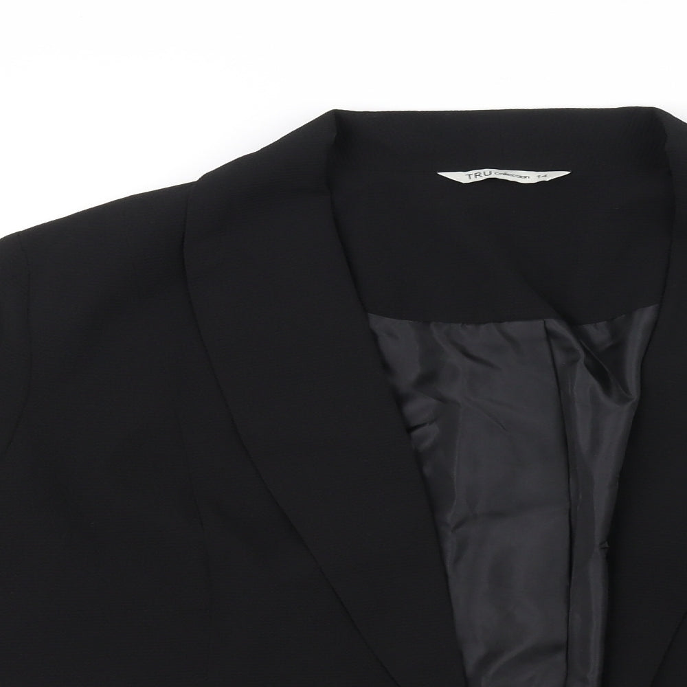 Tru Collection Womens Black   Jacket Blazer Size 14