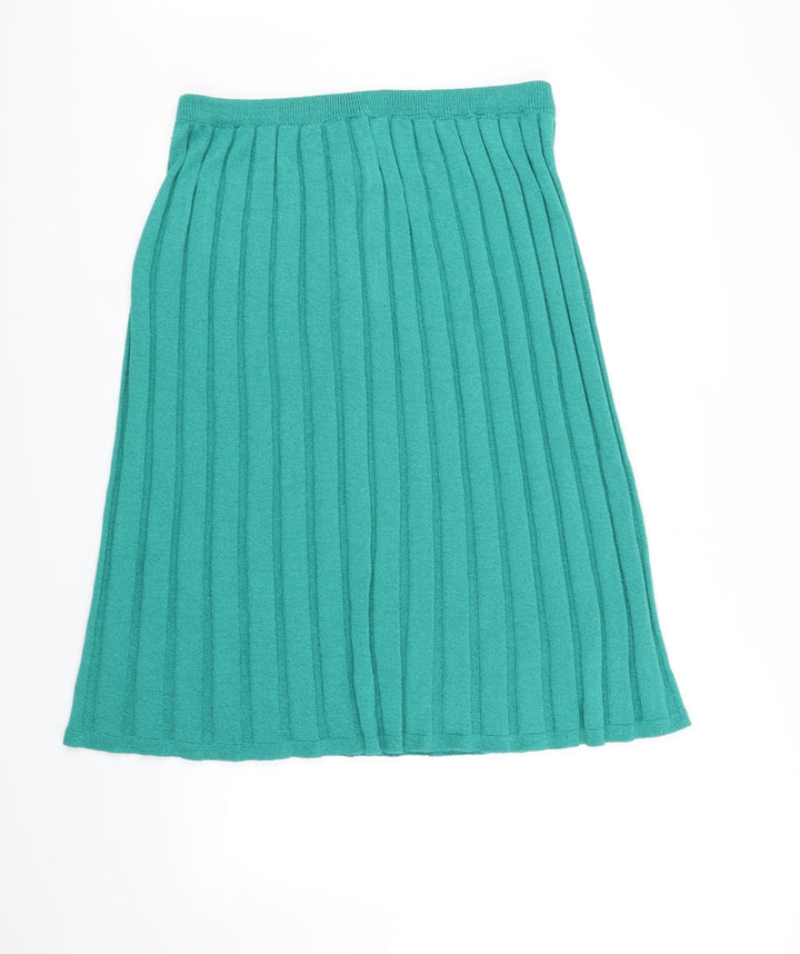 Equinox Womens Green Flare Skirt Size 32 in