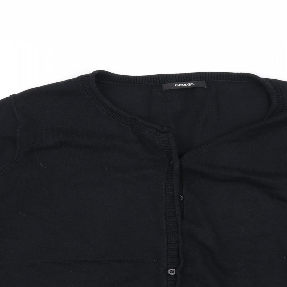George Womens Black   Cardigan Jumper Size 12