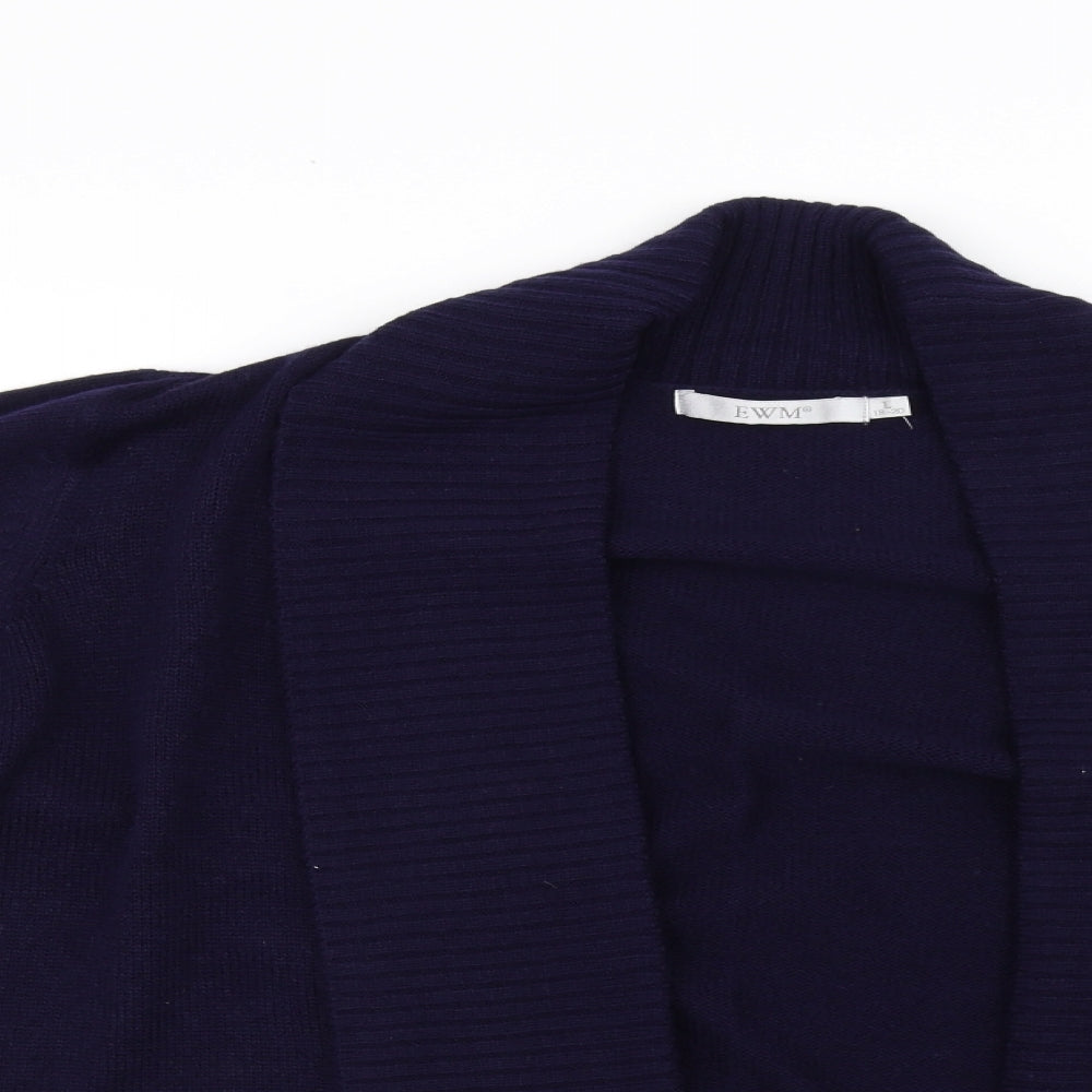 EWM  Womens Blue   Cardigan Jumper Size L