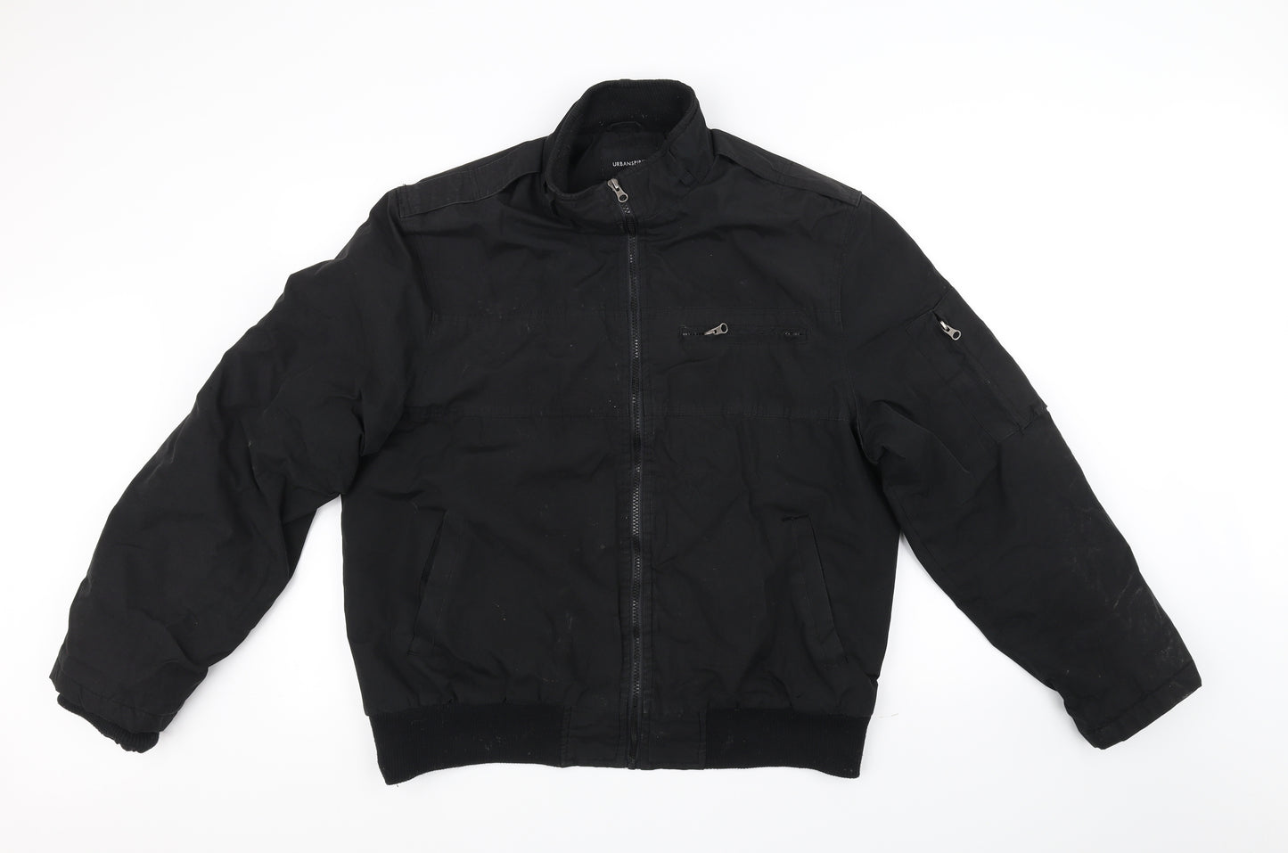 UrbanSpirit Mens Black Houndstooth  Jacket  Size L