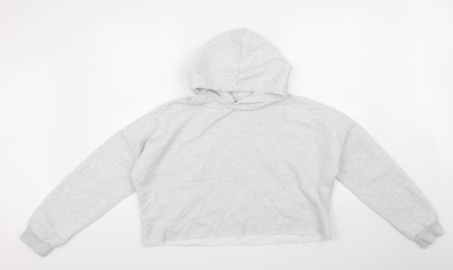 PRETTYLITTLETHING Womens Grey   Pullover Hoodie Size S