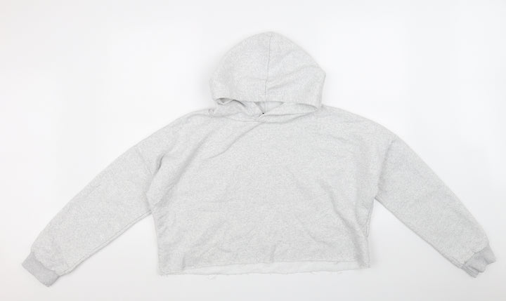 PRETTYLITTLETHING Womens Grey Pullover Hoodie Size S