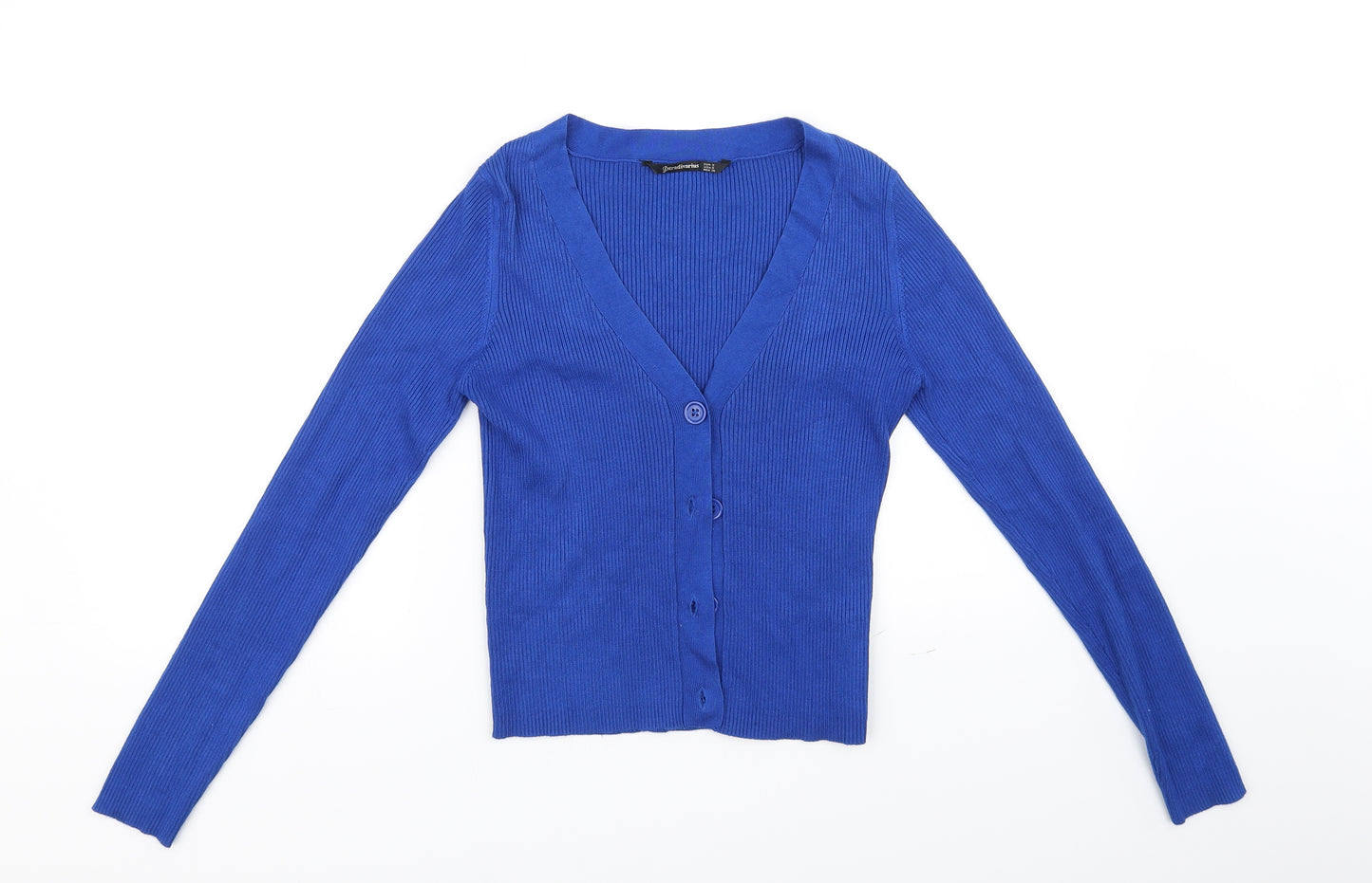 Stradivarius Womens Blue   Cardigan Jumper Size S