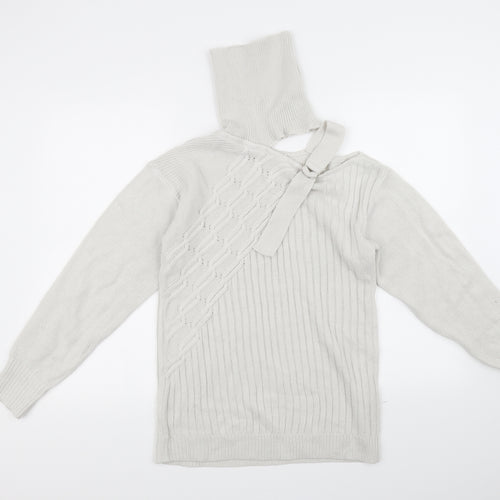MissLook Womens Beige   Pullover Jumper Size S