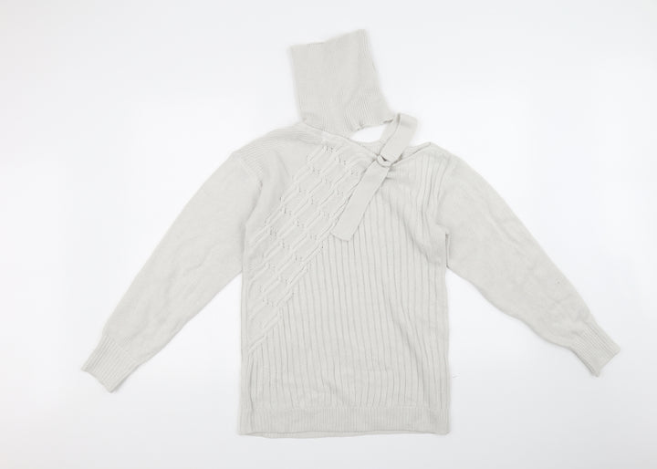 MissLook Womens Beige   Pullover Jumper Size S