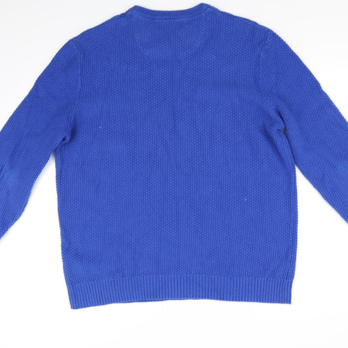 Atlantic Bay Mens Blue   Pullover Jumper Size L