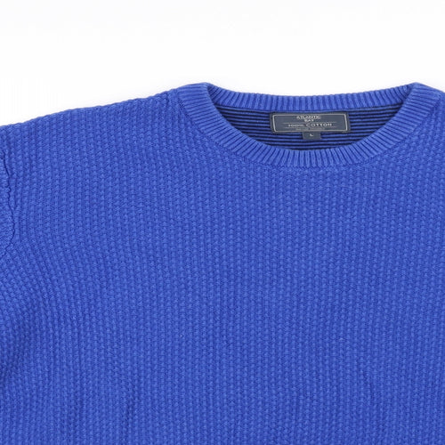 Atlantic Bay Mens Blue   Pullover Jumper Size L