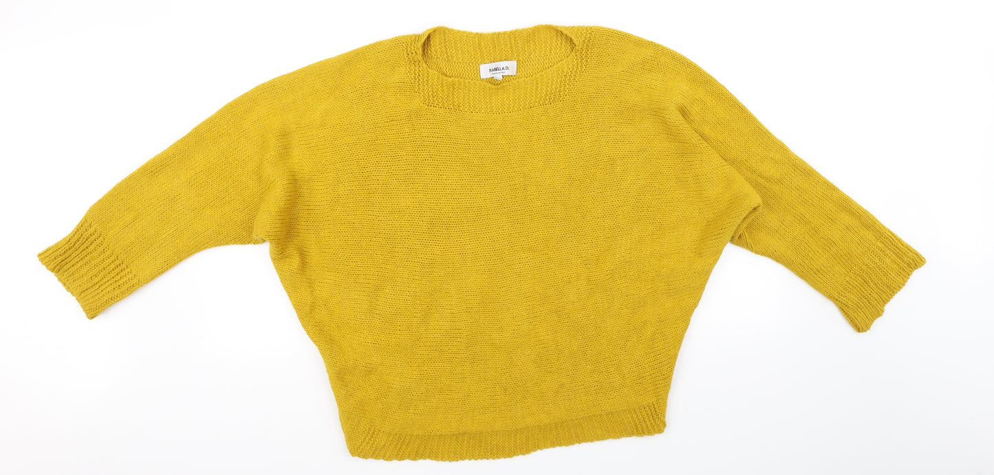 Isabella D Mens Yellow   Pullover Jumper Size M