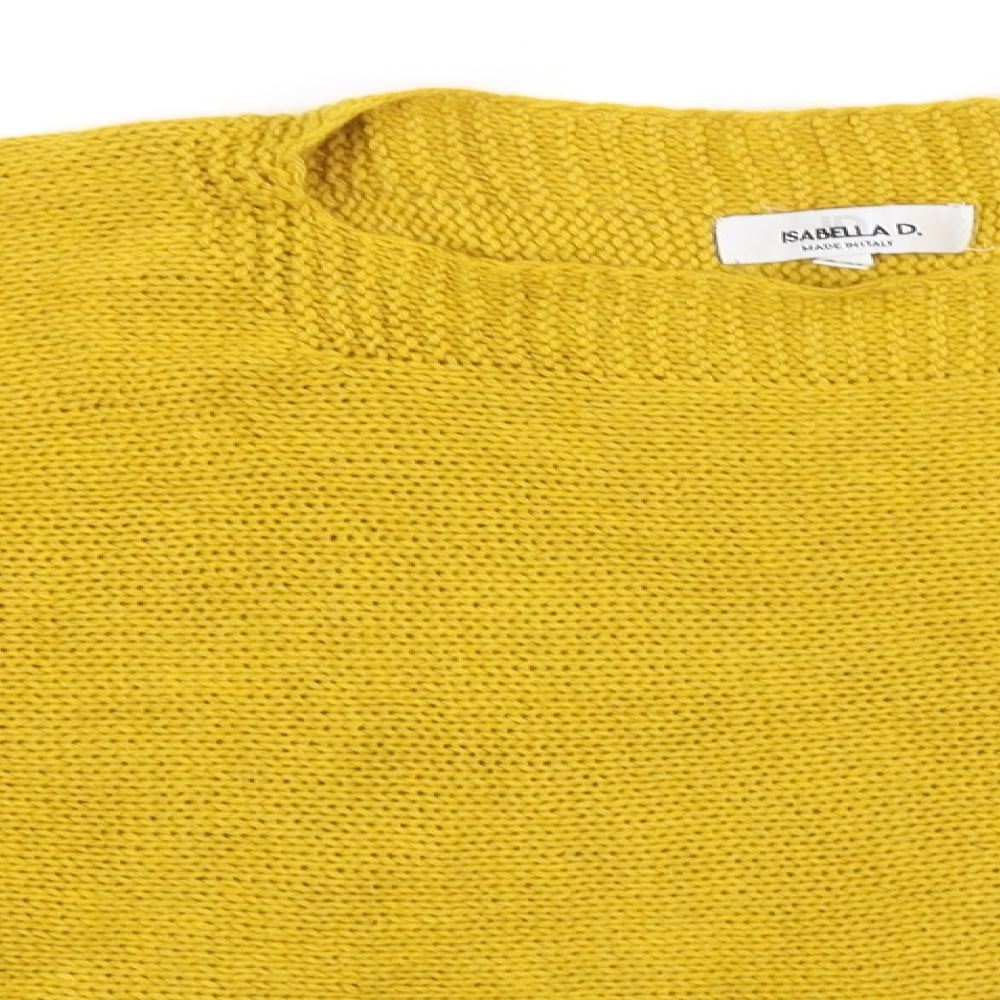 Isabella D Mens Yellow   Pullover Jumper Size M