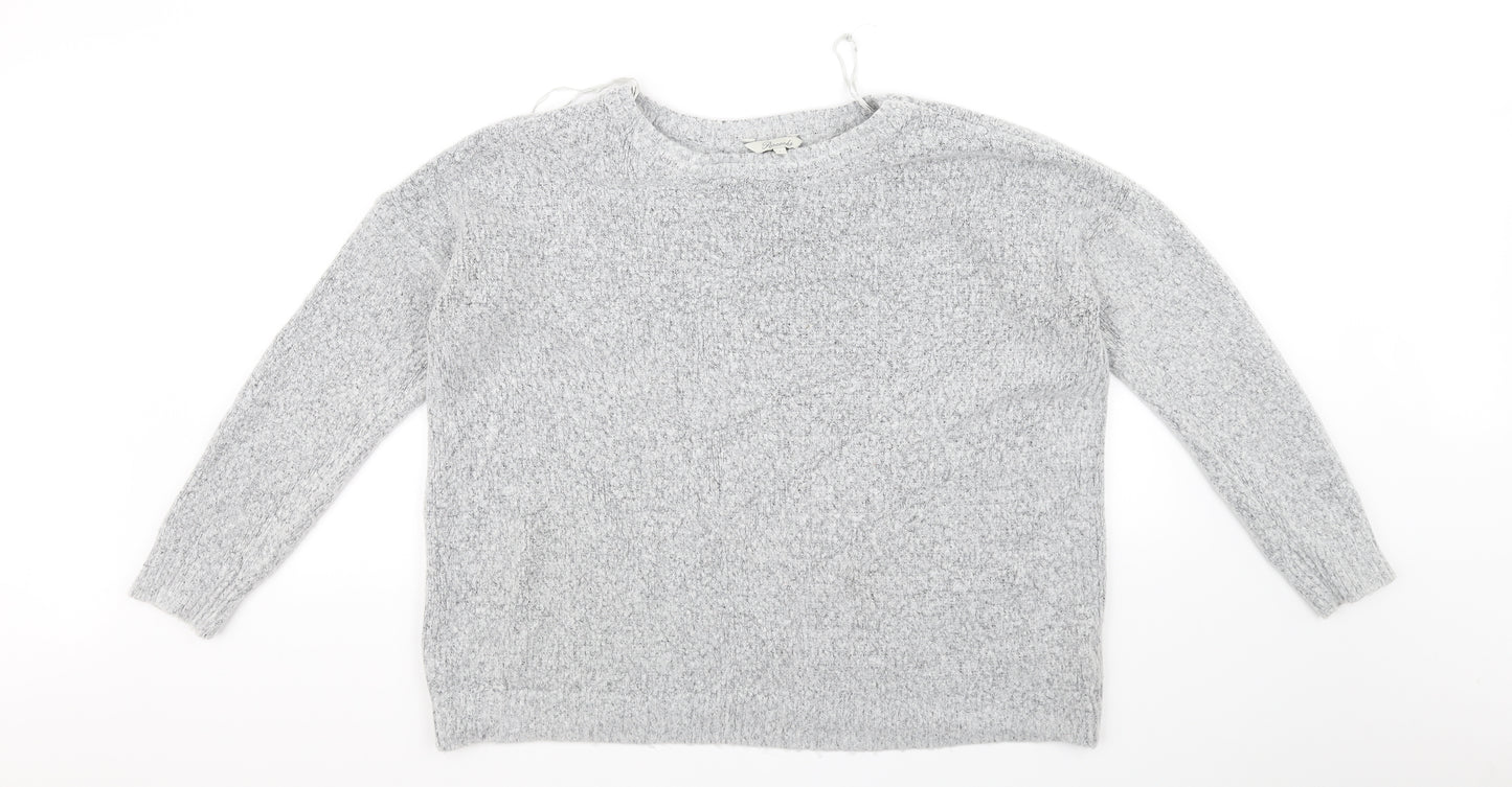 Peacocks Womens Grey   Pullover Jumper Size L