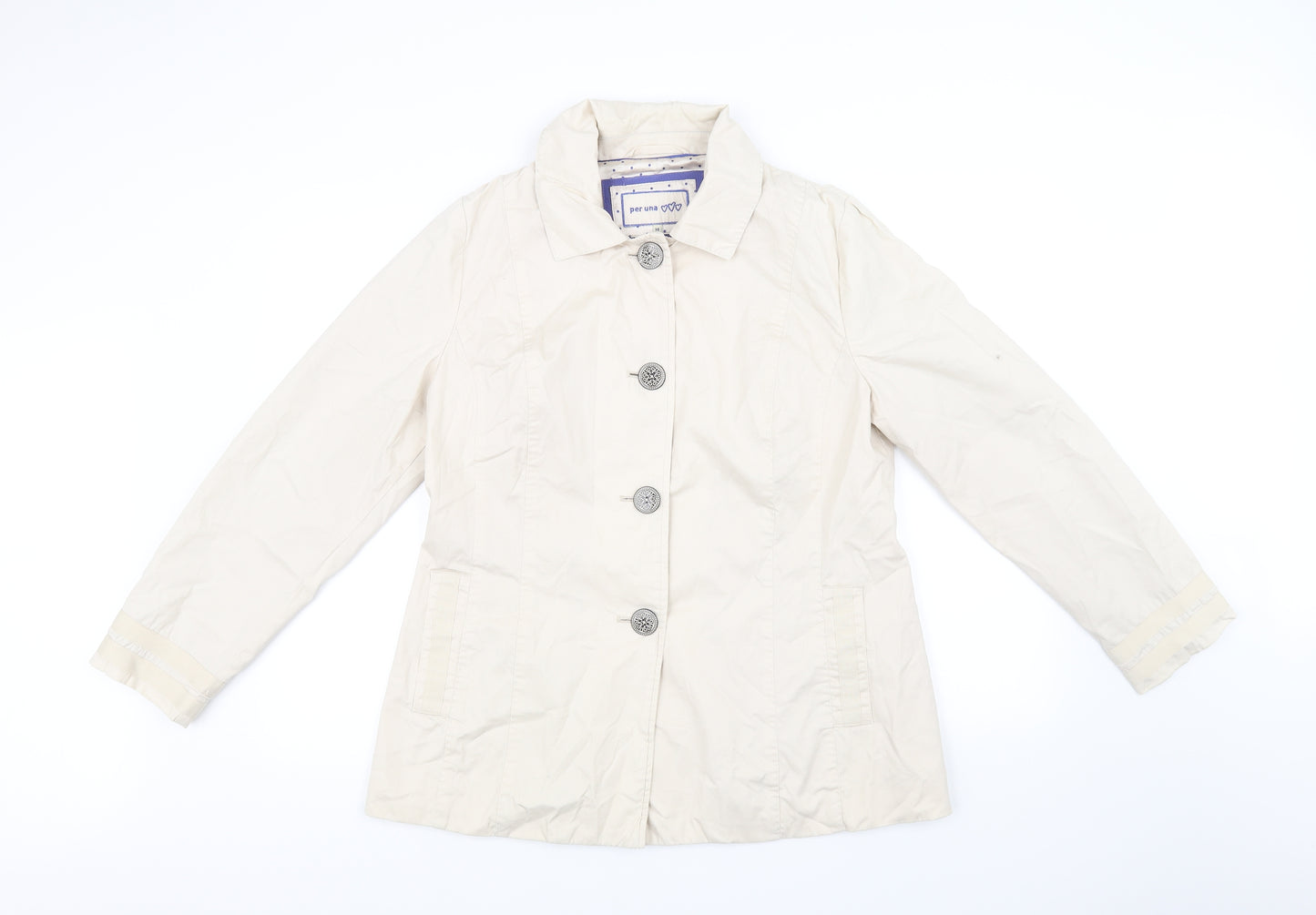 Per Una Womens Beige   Jacket  Size 14