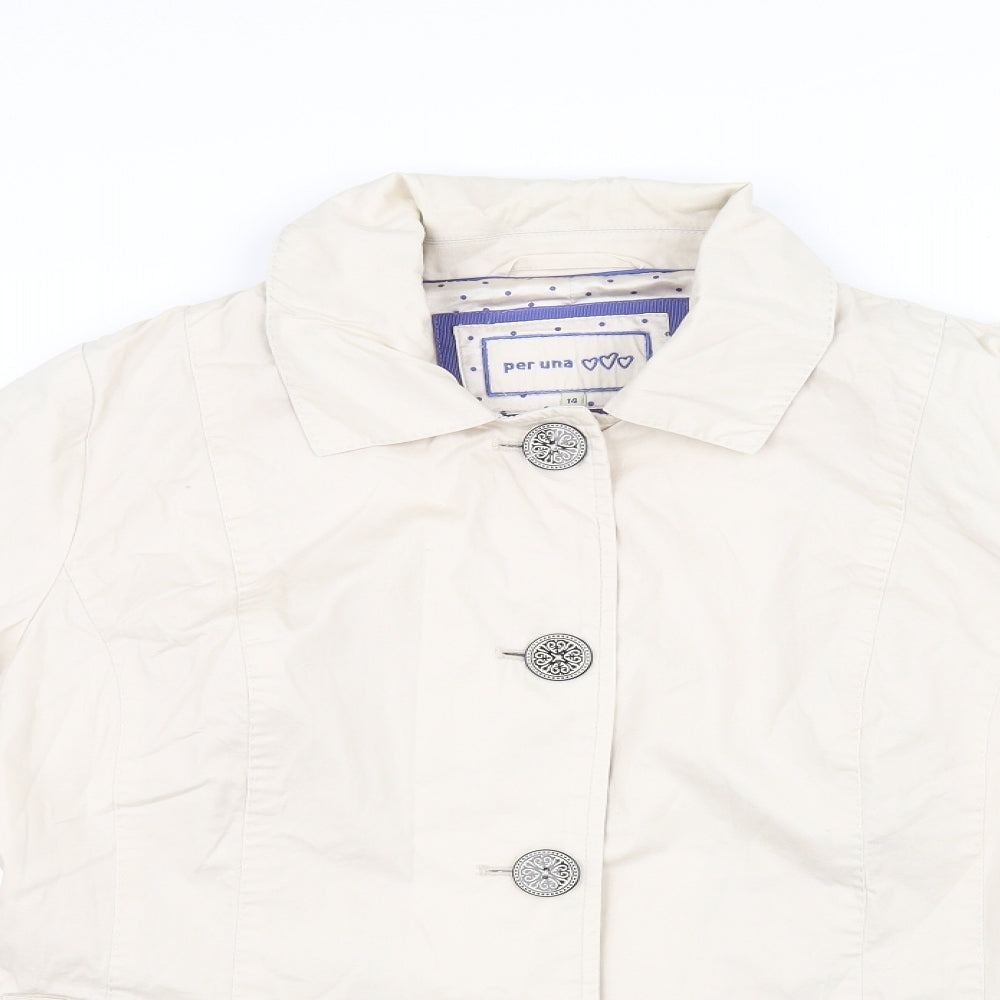 Per Una Womens Beige   Jacket  Size 14