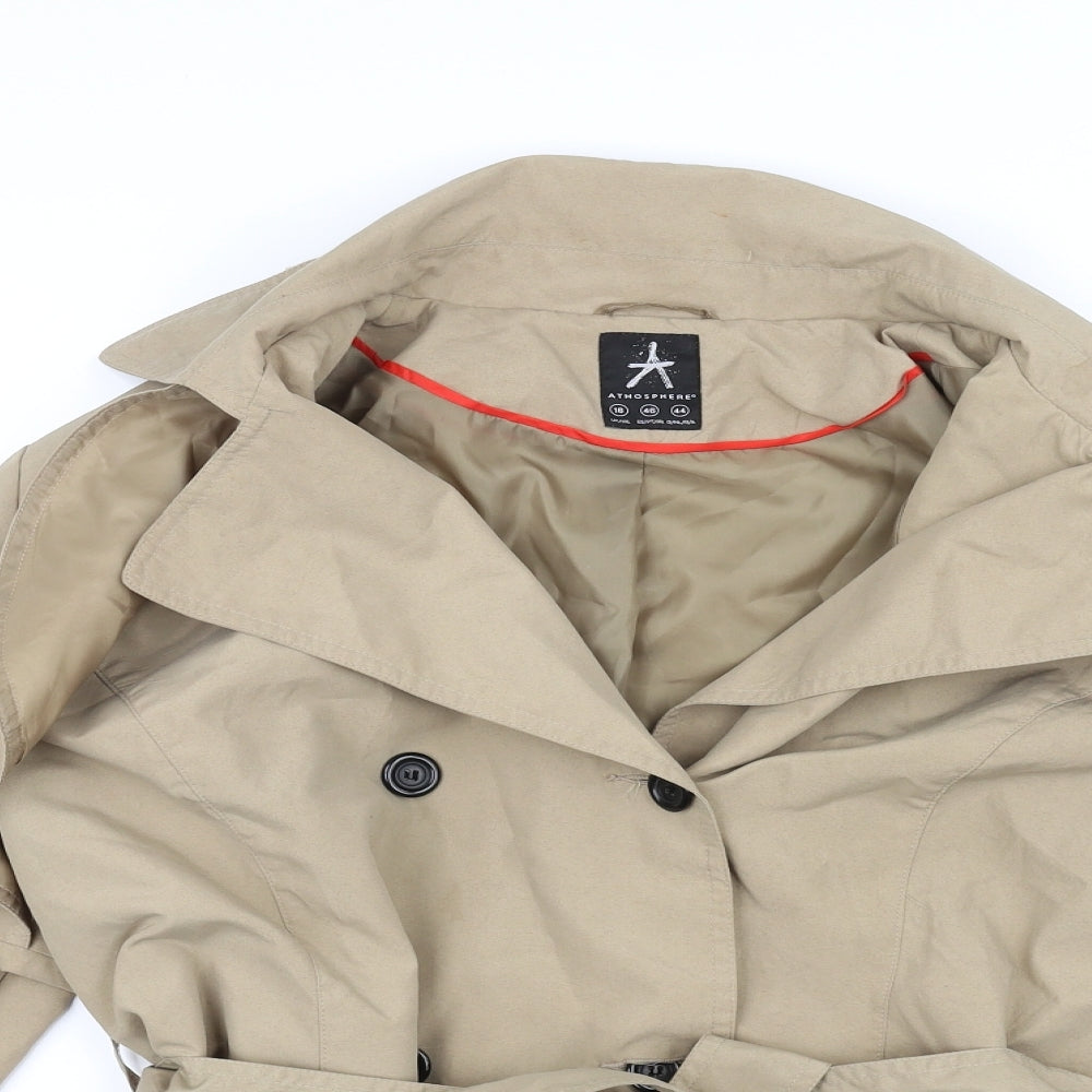Atmosphere Womens Beige   Jacket  Size 18  - Belted