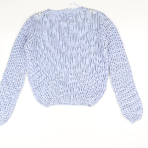 F&F Womens Blue   Pullover Jumper Size 12