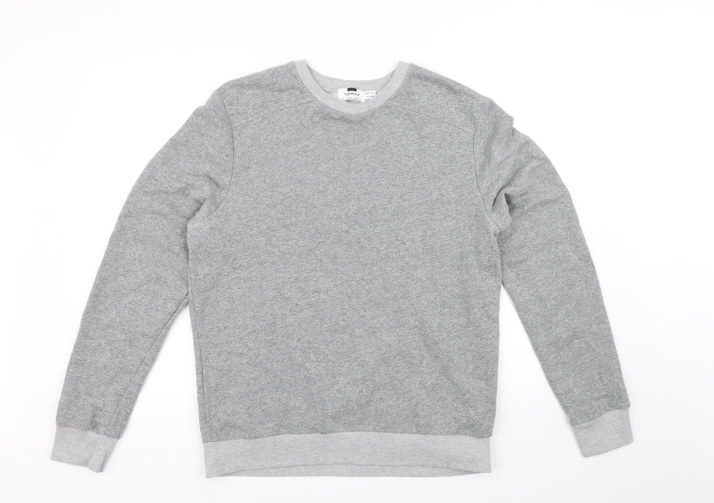 Topman Mens Grey   Pullover Jumper Size L