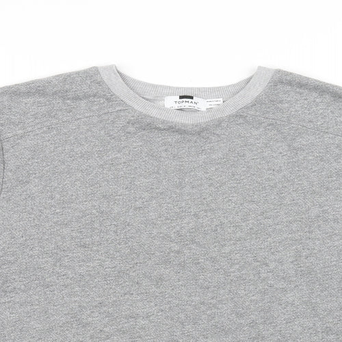 Topman Mens Grey   Pullover Jumper Size L