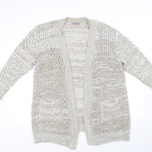 Glimpse Womens Beige   Cardigan Jumper Size L
