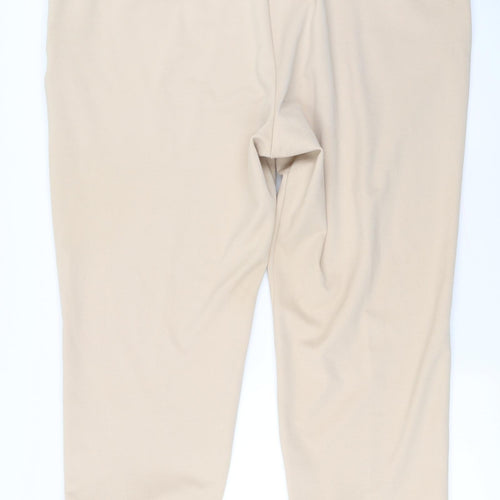 Marks and Spencer  Womens Beige   Trousers  Size 24 L26 in