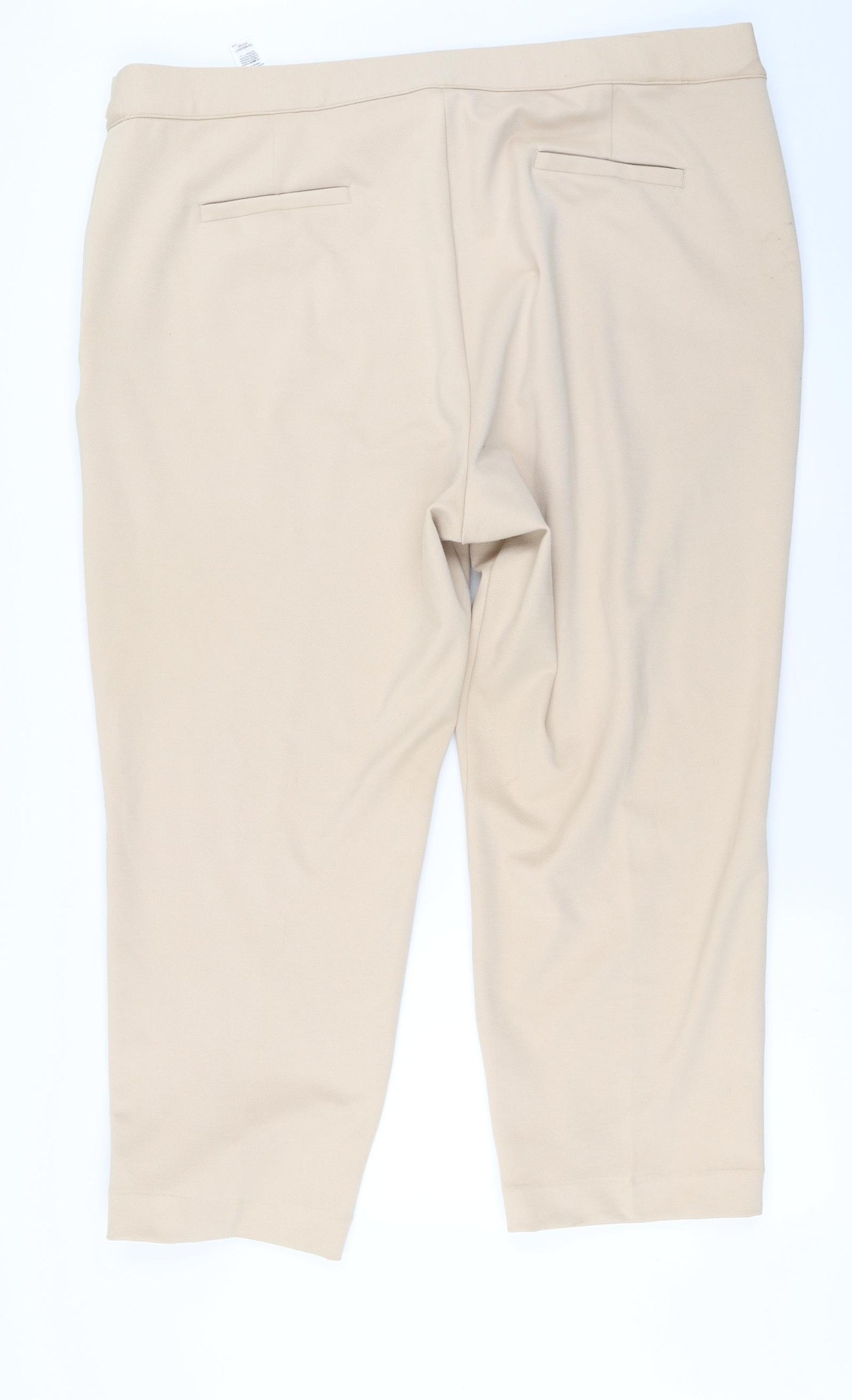Marks and Spencer  Womens Beige   Trousers  Size 24 L26 in