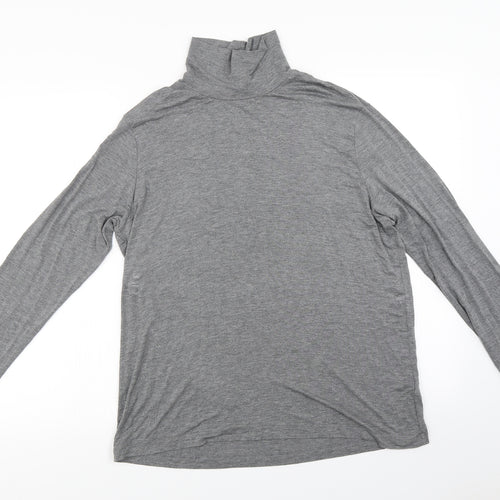 H&M  Womens Grey   Basic T-Shirt Size L