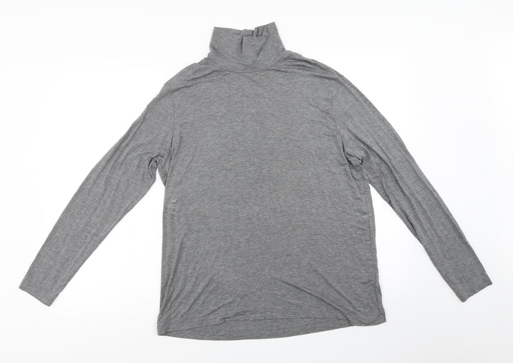 H&M  Womens Grey   Basic T-Shirt Size L