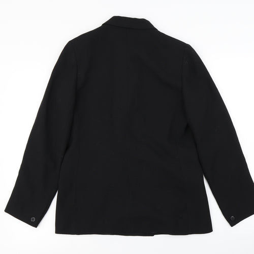 Preworn  Womens Black   Jacket Blazer Size 12
