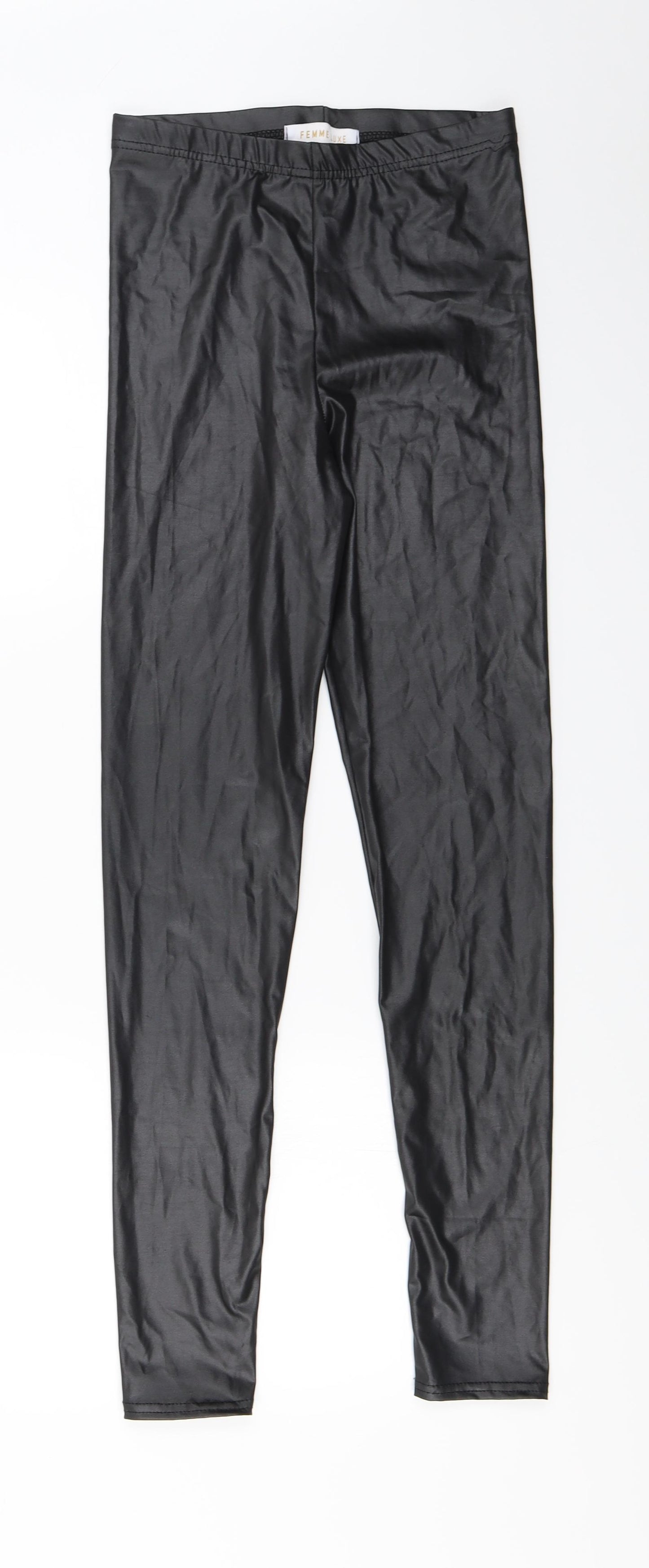 Femme Luxe  Womens Black   Jegging Trousers Size 8 L29 in