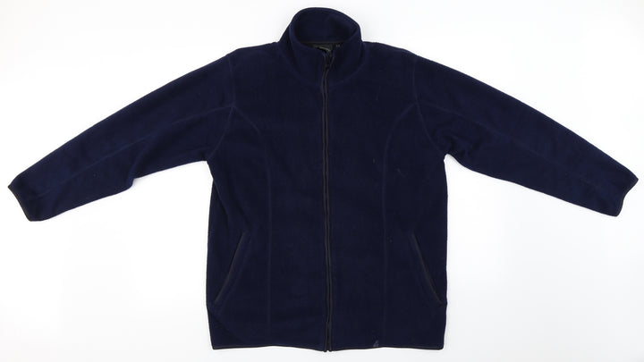 Debbie Morgan  Womens Blue   Full Zip Jumper Size M
