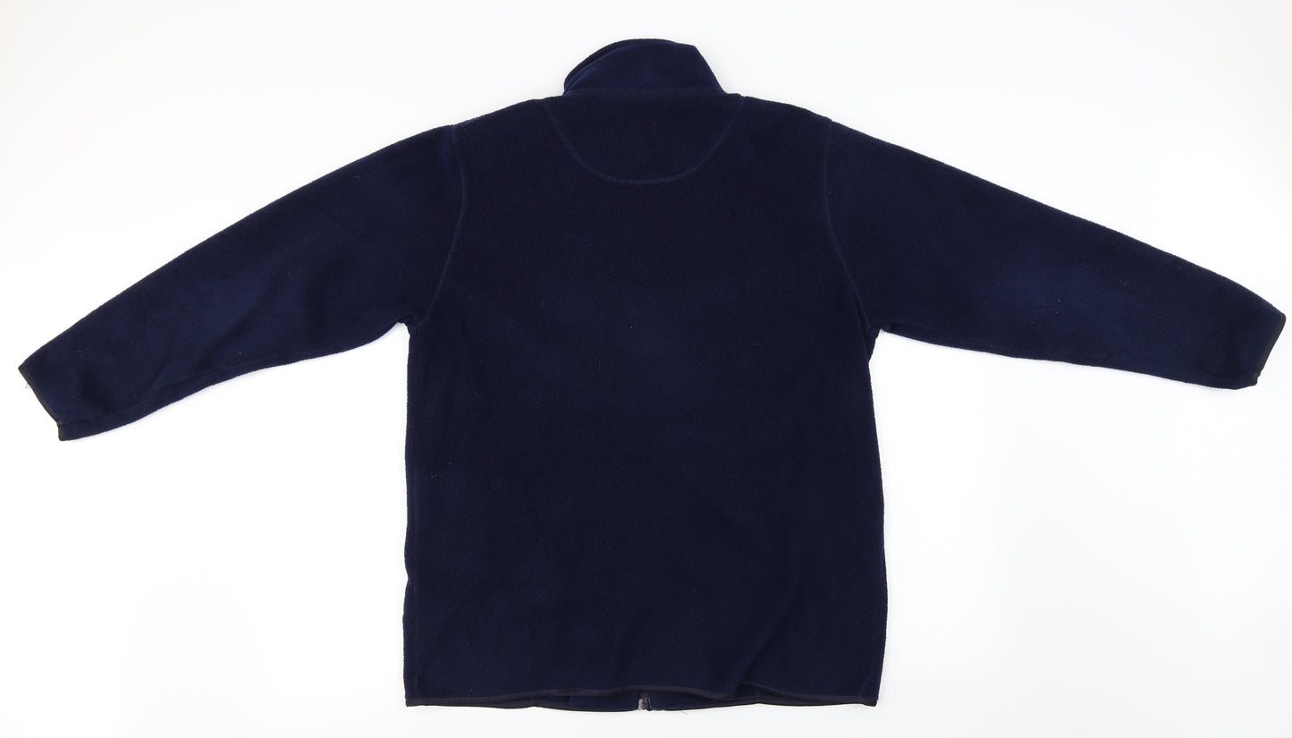 Debbie Morgan  Womens Blue   Full Zip Jumper Size M